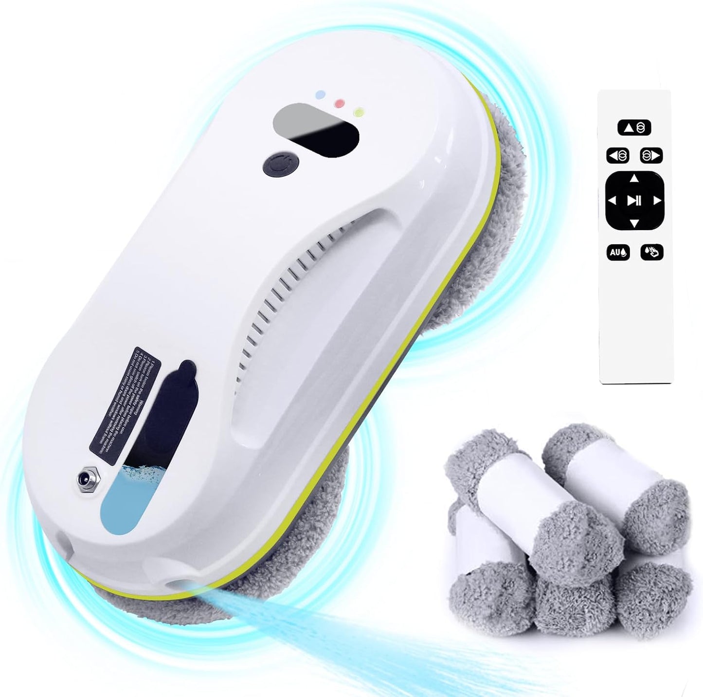 Ready Stock Smart Window Glass Cleaning Robot with Auto Water Spray Function Comes with 10 pcs Mopping Cloth